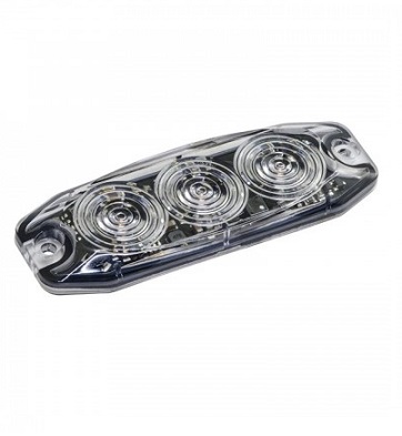 LPR103DVA Led low profile warning lamp (3 Led's- 11 flash pattern)