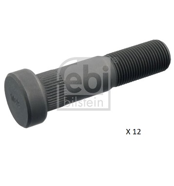 1400267 DAF wheel stud (pack of 12)