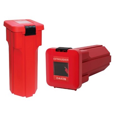 82410 Daken " sliden" top load fire extinguisher box suitable for 6kg extinguishers