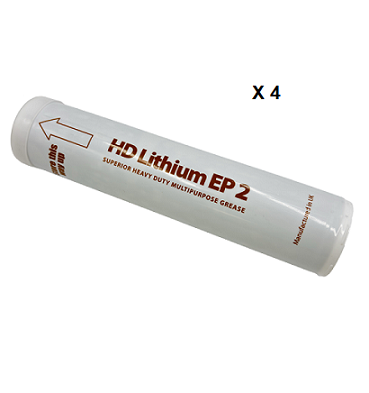 Heavy duty EP2 lithium grease 400g cartridge (pack of 4)
