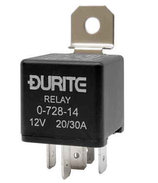 0-728-14 Durite mini change over relay-with bracket (12V)