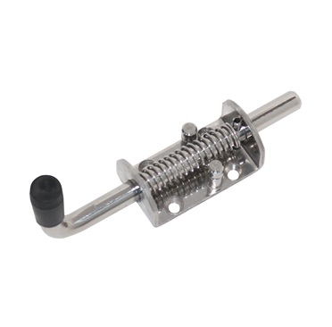 Stainless steel spring loaded bolt  (12mm 75mm x 40mm x 4.0mm bracket)