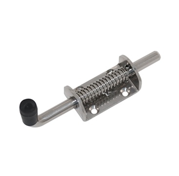 Stainless steel spring loaded bolt  (12mm bolt  75 x 40 x 4.0mm bracket)