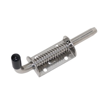 Stainless steel spring loaded bolt  (10mm bolt  58 x 30 x 1.8mm)