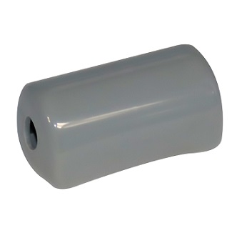 Grey plastic spring loaded bolt cover (77mm x 44mm x 38mm bracket)