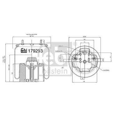 751084 BPW-Schmitz cargobull air spring