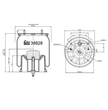 550025978 Krone-Schmitz cargobull air spring