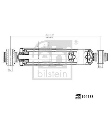 4419309-95509155- RENAULT-VAUXHALL REAR SHOCK ABSORBER