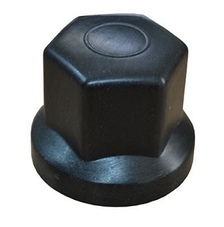 32MM PLASTIC WHEEL NUT COVER (BLACK) 10 PACK