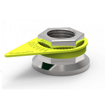 CHECKPOINT H/T 27MM WHEEL NUT INDICATOR - YELLOW- PACK 100