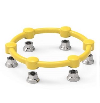 SAFEWHEEL 30MM WHEEL NUT INDICATOR (YELLOW) 8 STUD- PCD 275MM
